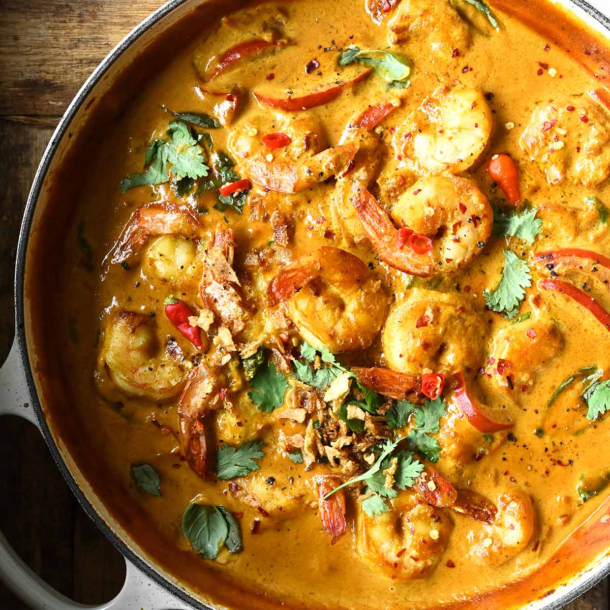 Curried shrimp